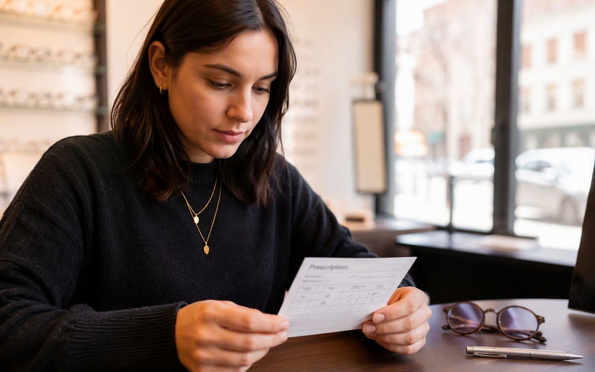 Reading a glasses prescription — understanding each field